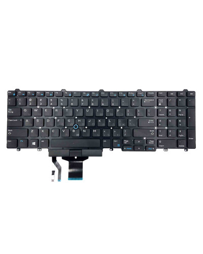 Клавіатура Dell Latitude E5550 E5570 5580 5590 Precision 3510 3520 7510 (без підсвітки) black\with trackpoint
